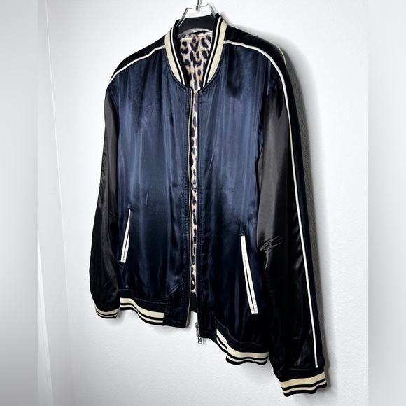 3.1 Phillip Lim Navy and Black Bomber Jacket - Picture 2 of 7